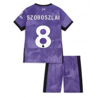 Otroški Nogometni dresi Liverpool Szoboszlai Dominik #8 Tretji 2023-24 Kratek Rokav (+ Kratke hlače)